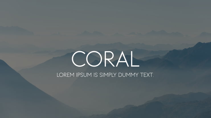 Coral Font