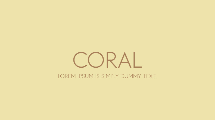 Coral Font