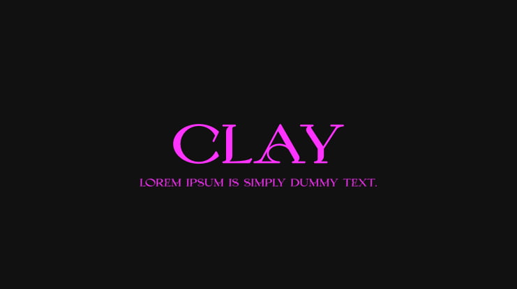 Clay Font