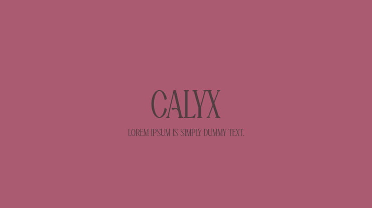 Calyx Font