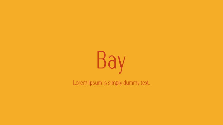 Bay Font