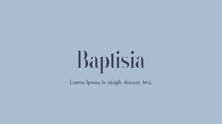 Baptisia Font