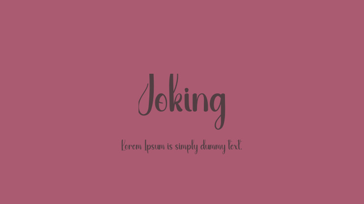 Joking Font