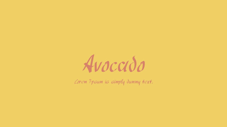 Avocado Font