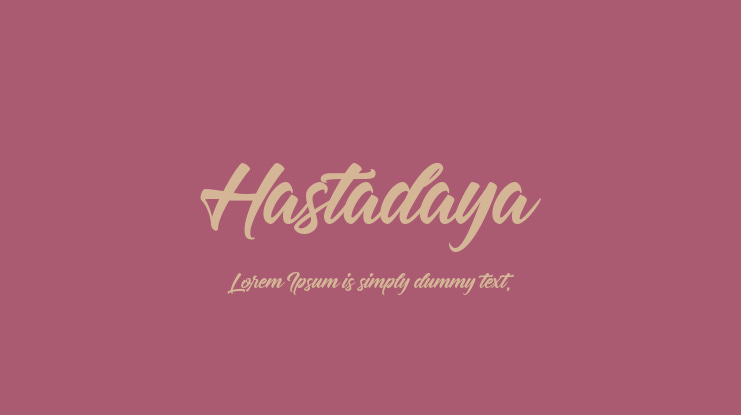 Hastadaya Font