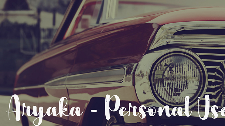 Aryaka - Personal Use Font