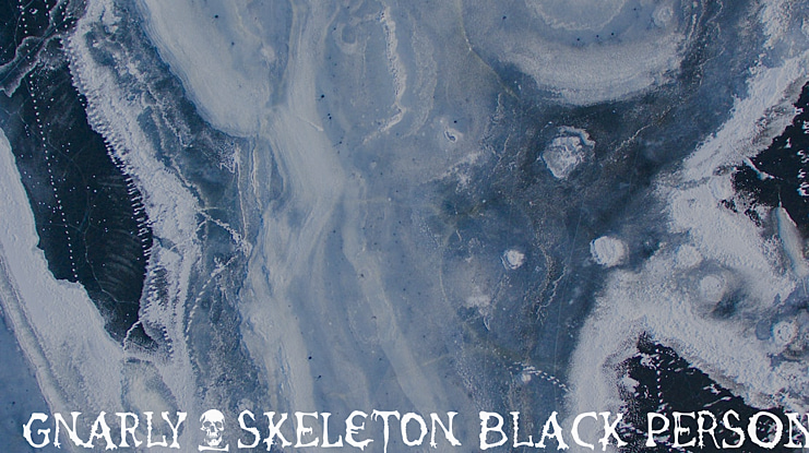 Gnarly Skeleton Black PERSONAL Font Family