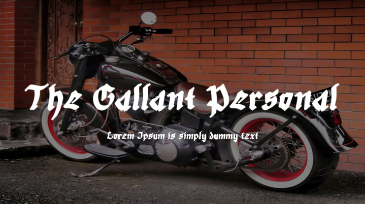 The Gallant Personal Font