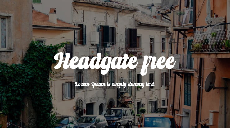 Headgate free Font