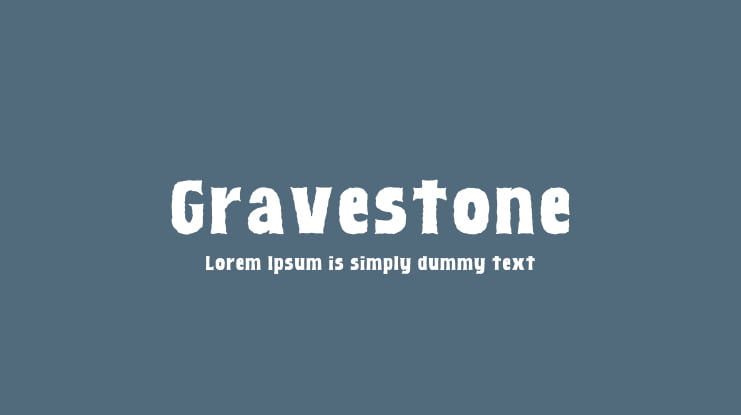 Gravestone Font