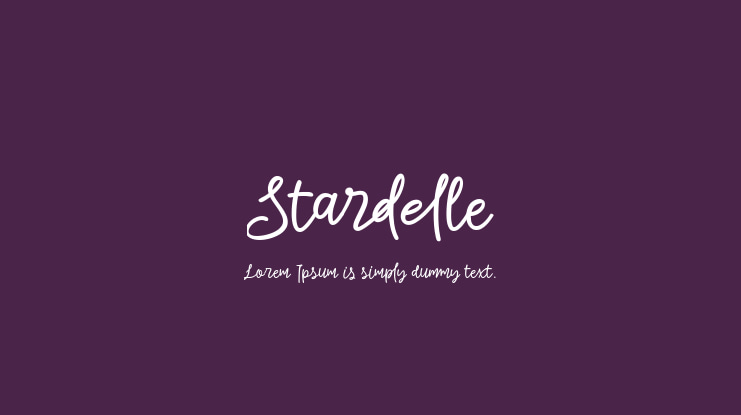 Stardelle Font