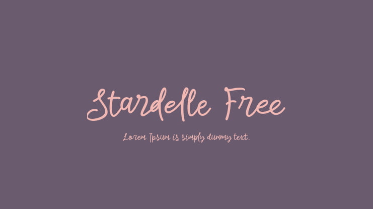 Stardelle Free Font