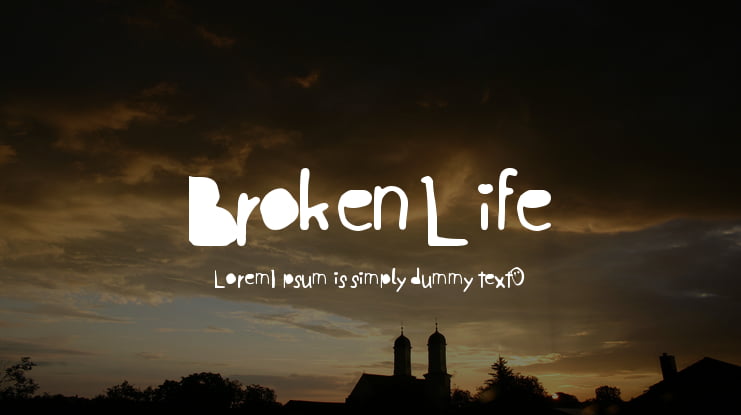 Broken Life Font