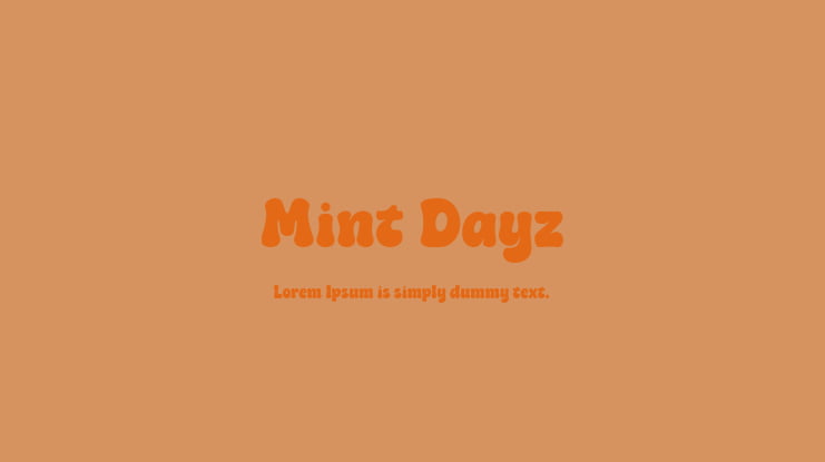 Mint Dayz Font