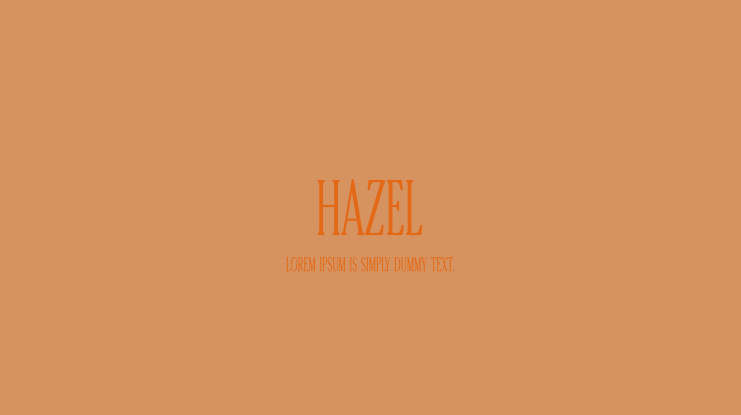 Hazel Font