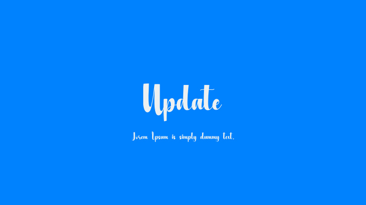 Update Font