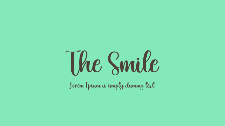 The Smile Font