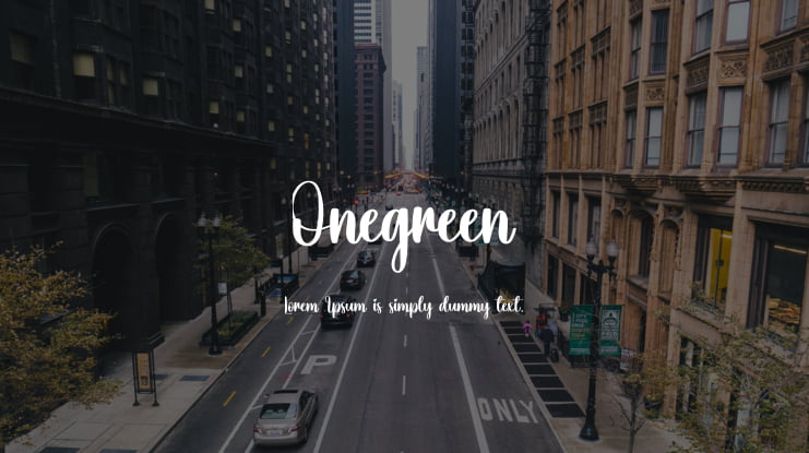 Onegreen Font