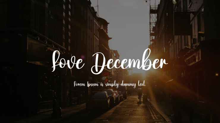 Love December Font