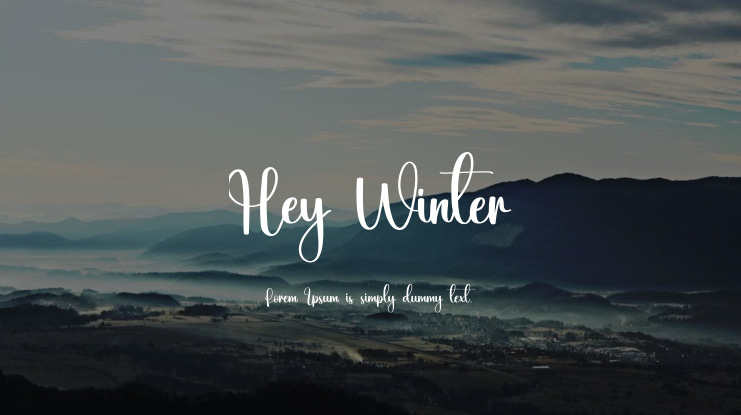 Hey Winter Font