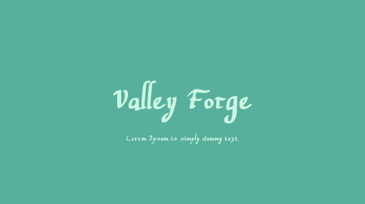 Valley Forge Font Family