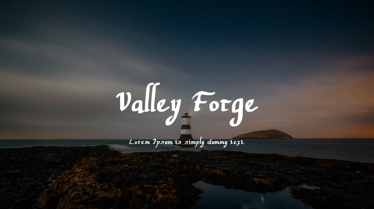 Valley Forge Font Family