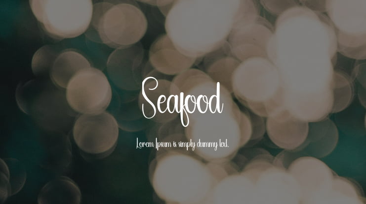 Seafood Font