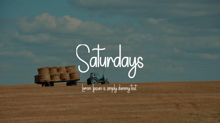 Saturdays Font