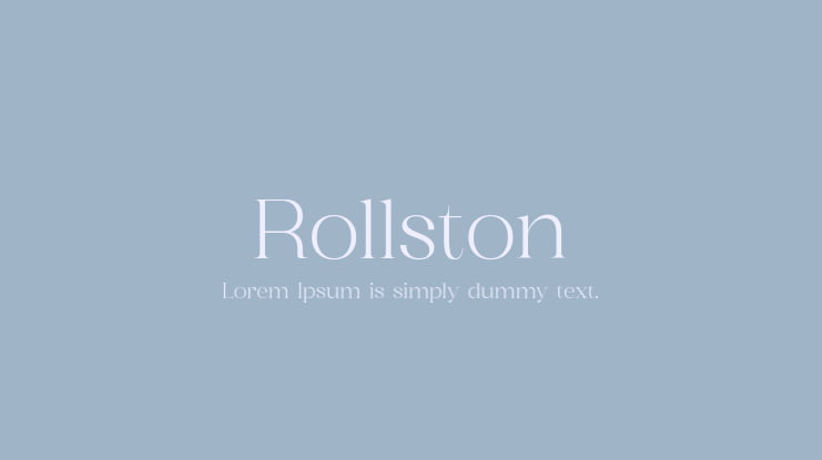 Rollston Font