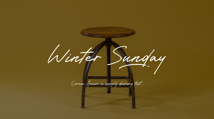 Winter Sunday Font