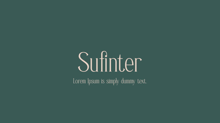 Sufinter Font