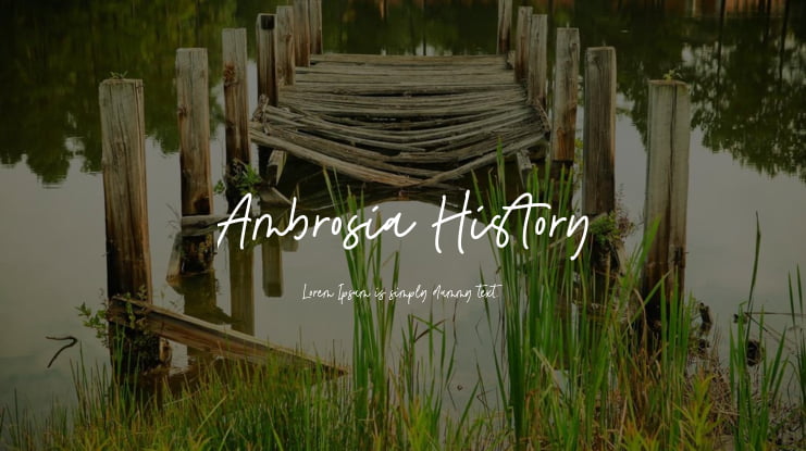 Ambrosia History Font
