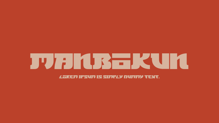 Manbokun Font