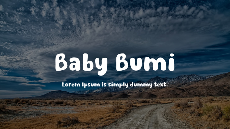 Baby Bumi Font