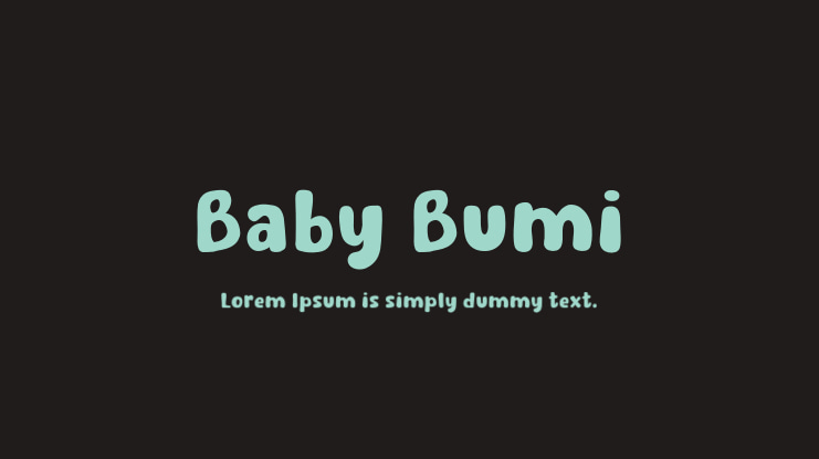 Baby Bumi Font