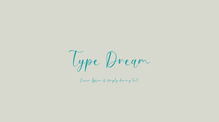 Type Dream Font