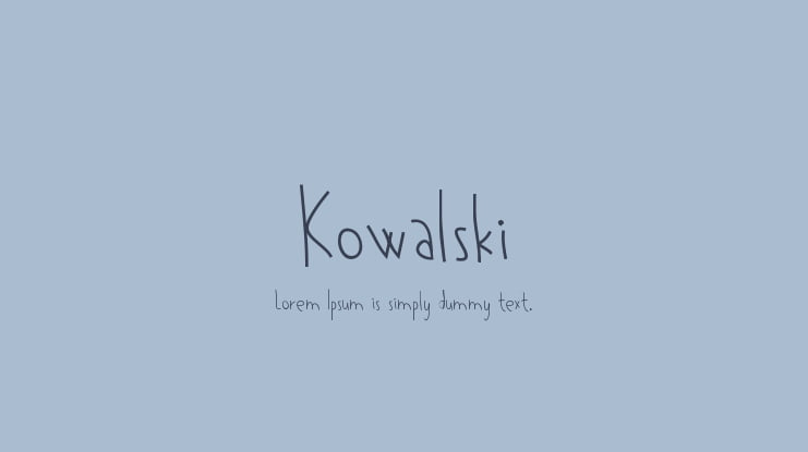 Kowalski Font