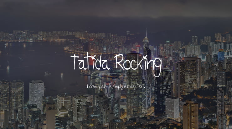 Tatida Rocking Font