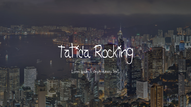 Tatida Rocking Font