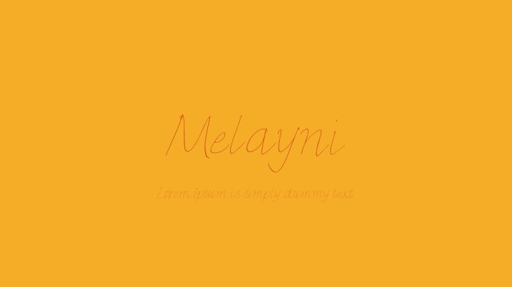 Melayni Font