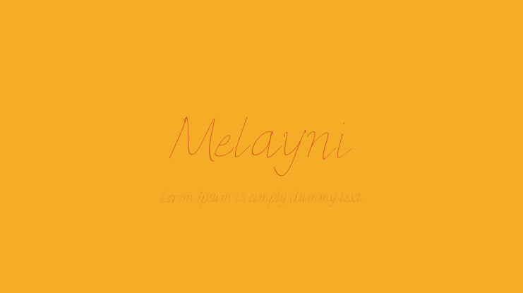 Melayni Font