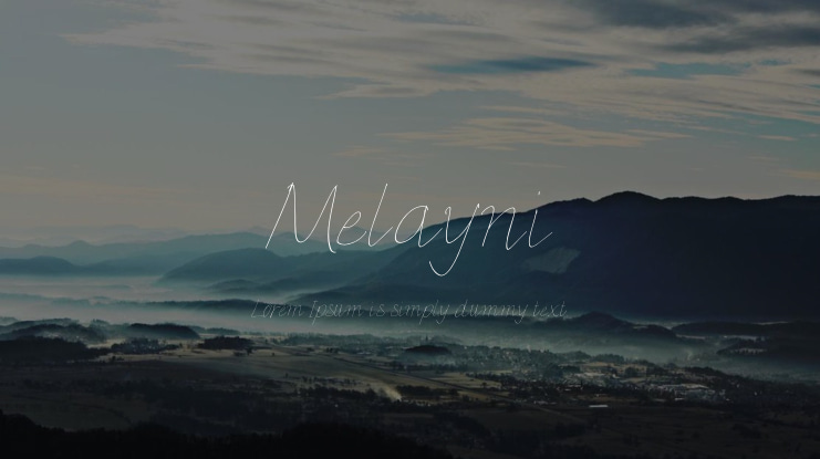 Melayni Font