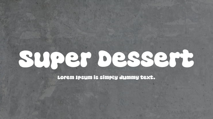 Super Dessert Font