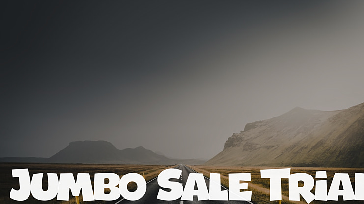 Jumbo Sale Trial Font