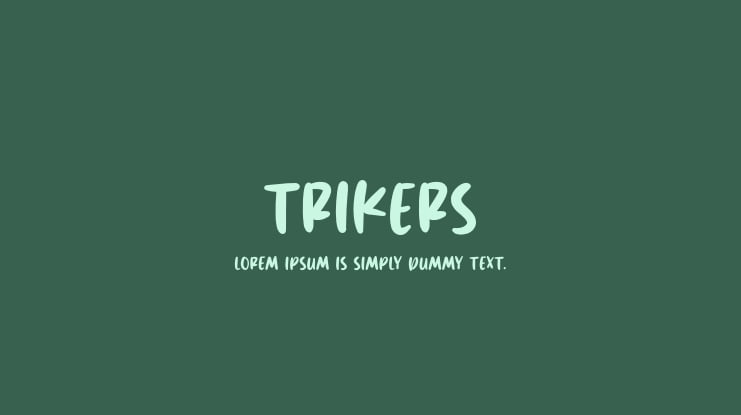 Trikers Font