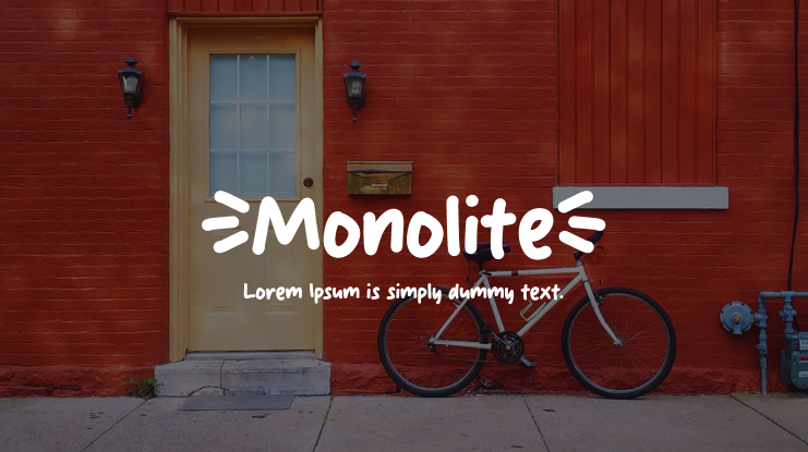 Monolite Font