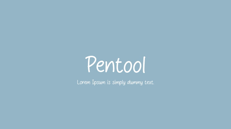 Pentool Font