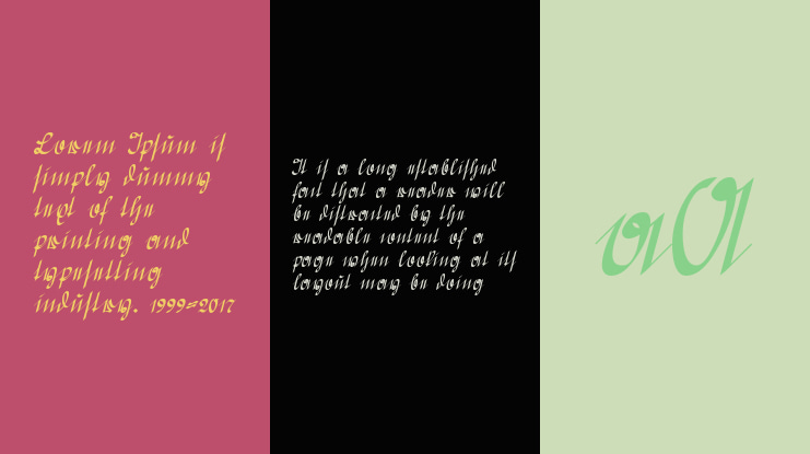 Greifswaler Deutsche Schrift Font