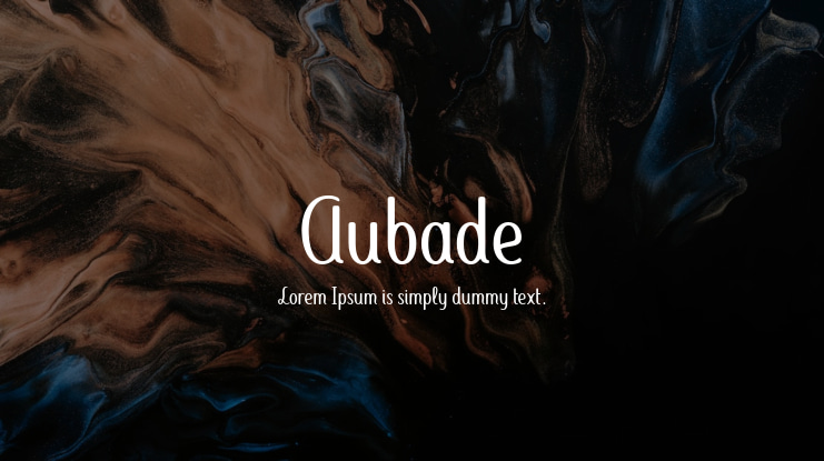 Aubade Font Family