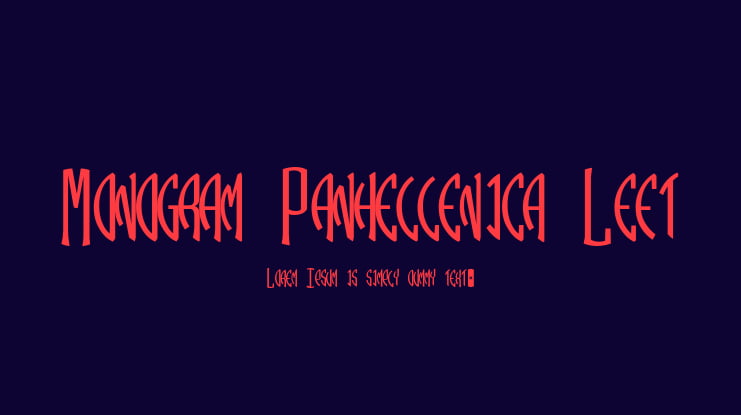 Monogram Panhellenica Left Font Family